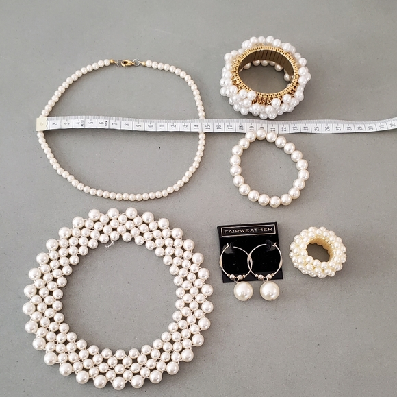 6 pieces Faux Pearl Fashion Jewelry - Picture 8 of 9
